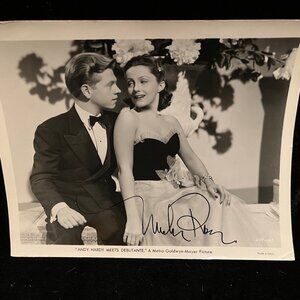 Mickey Rooney Signed Autographed 8x10 1940 Photo COA Andy Hardy Meets Debutante